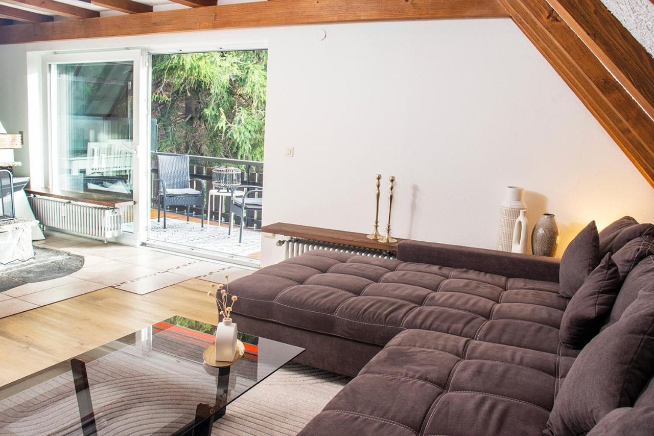 Blackncozy - Grosszuegiges Designappartement Mit Boxspringbetten Und Heimkino Feldberg  Luaran gambar