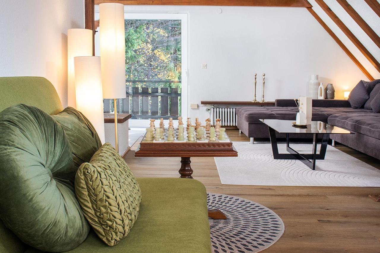 Blackncozy - Grosszuegiges Designappartement Mit Boxspringbetten Und Heimkino Feldberg  Luaran gambar